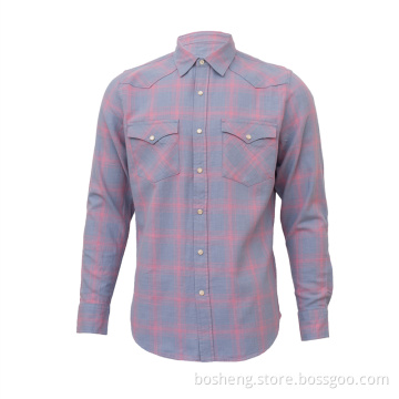 Custom Button-down Collar Cotton Printed Casual Shirt